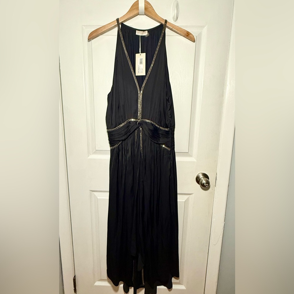 Ramy Brook ⭐️NEW⭐️ Melanie Embellished Midi Dress - Size Large - Picture 3 of 6